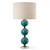 Stacked Sphere Table Lamp with Drum Shade - 31.25" - Blue and White - IMAGE 1