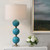 Stacked Sphere Table Lamp with Drum Shade - 31.25" - Blue and White - IMAGE 2