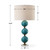 Stacked Sphere Table Lamp with Drum Shade - 31.25" - Blue and White