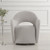 Solid Curves and Cutouts Swivel Chair - 33.5" - Cream - IMAGE 2