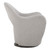 Solid Curves and Cutouts Swivel Chair - 33.5" - Cream - IMAGE 6