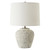 Ceramic Table Lamp with Round Drum Shade - 19" - Cream and Gray - IMAGE 5