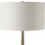 Tapered Marble Floor Lamp with Drum Shade - 61" - Antique Brass Finish - IMAGE 5