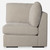 Refuge Solid Modular Corner Seat for Sectional Sofa - 37.5" - Sand Gray - IMAGE 3