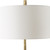Slender Table Lamp with White Drum Shade - 32.5" - Black - IMAGE 5