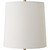Uttermost Indent Travertine Accent Travertine Table Lamp with White Round Hardback Shade - 16.25"Lamp - IMAGE 5