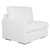 Refuge Solid Modular Left Arm Seat for Sectional Sofa - 43.25" - Arctic White - IMAGE 3