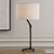 Slender Bird Leg Table Lamp with White Drum Shade - 31" - Brown - IMAGE 4