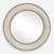 Textured Glass Round Wall Mirror - 40.5" - Brushed Gold Finish - IMAGE 1