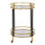 Two Tier Round Bar Serving Cart - 29.75" - Black and Gold - IMAGE 4