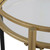 Two Tier Round Bar Serving Cart - 29.75" - Black and Gold - IMAGE 5