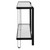 Console Sofa Table with Glass Top - 55.25" - Black - IMAGE 5