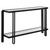 Console Sofa Table with Glass Top - 55.25" - Black - IMAGE 6