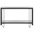 Console Sofa Table with Glass Top - 55.25" - Black