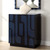 2-Door Storage Cabinet - 34" - Glossy Blue Finish - IMAGE 3