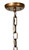 Hand-Carved Mango Wood Beaded Chandelier - 10' - Brown - IMAGE 6
