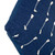 Striped Cotton Square Throw Pillow - 18" - Blue and White - IMAGE 4