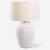 Solid Table Lamp with Tapered Shade - 29" - White - IMAGE 1