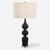 Ceramic Base Table Lamp with Drum Shade - 32.75" - Black and White - IMAGE 1