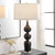 Ceramic Base Table Lamp with Drum Shade - 32.75" - Black and White - IMAGE 2