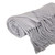 Herringbone Cotton Throw Blanket with Tassels - 50" x 60" - Gray - IMAGE 3