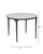 Round Marble Dining Table - 40" - White and Black - IMAGE 6