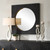 Brass Plated Frame Square Wall Mirror - 42" - Black - IMAGE 3