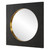 Brass Plated Frame Square Wall Mirror - 42" - Black - IMAGE 4