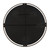 Round Framed Wall Mirror - 42.5" - Black