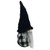 Fuzzy Hat Plaid Christmas Gnome Decoration - 17.5" - Black and White - IMAGE 2