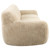 Artificial Sheepskin Rounded Sofa - 96" - Caramel Brown - IMAGE 5