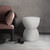 Textured Hourglass Side Table - 18" - White - IMAGE 4