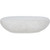 Handcrafted Oval Stone Bench - 46.75" - White - IMAGE 2