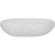 Handcrafted Oval Stone Bench - 46.75" - White - IMAGE 4