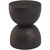 Hourglass Design Wooden Accent Table - 18" - Black - IMAGE 2