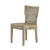 Woven Rattan Armless Side Chair - 34" - Gray - IMAGE 1