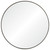30" Silver Sleek Scandinavian Round Framed Wall Mirror - IMAGE 1