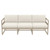 79" Taupe Brown Outdoor Patio Sofa with Sunbrella Natural Beige Cushion - IMAGE 3