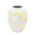 Ceramic Jar with Gold Decal - 10" - White - IMAGE 1