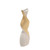 20" White and Gold Two Tone Ceramic Twisted Vase - IMAGE 2