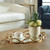 Cable Chain Cast Iron Mirrored Display Tray - 19" - Gold - IMAGE 1