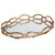 Cable Chain Cast Iron Mirrored Display Tray - 19" - Gold - IMAGE 2