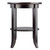 22.5" Dark Espresso Elegant Genoa Round Shaped Glass Top End Table - IMAGE 4