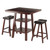 High Dining Table with Counter Stools - 36" - Walnut Finish - 3-Piece - IMAGE 2