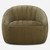 Chambray Chenille Upholstered Swivel Chair - 37" - Moss Green - IMAGE 2