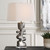 Free Flowing Table Lamp with Drum Shade - 28.5" - Nickel Finish - IMAGE 1