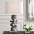 Free Flowing Table Lamp with Drum Shade - 28.5" - Nickel Finish - IMAGE 5