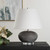 Stone Table Lamp with Tapered Shade - 18.75" - Black - IMAGE 3