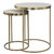Open Frame Functional Nesting Tables - 24" - Brass Plated Finish - Set of 2 - IMAGE 6