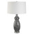 Curvy Glass Table Lamp with Tapered Shade - 29" - Black - IMAGE 5